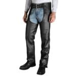 Ride in Confidence Premium Men's Black Leather Chaps