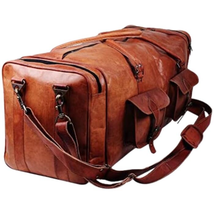 awesome duffle bag leather mens