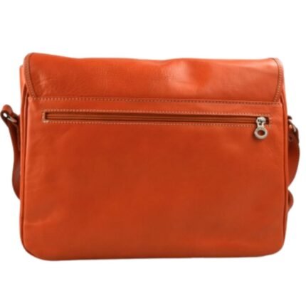 classic orange leather bag​