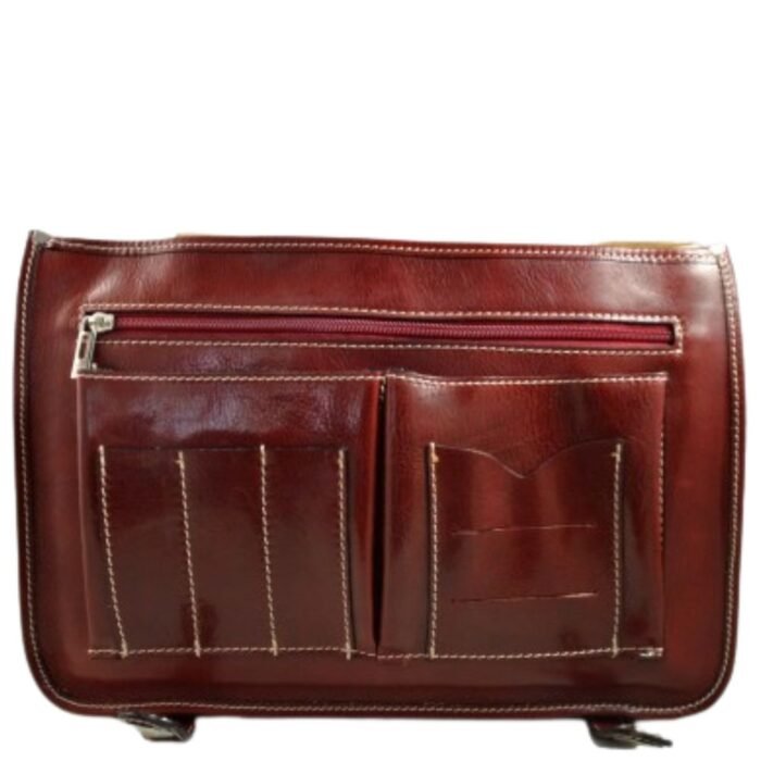 brown leather laptop bag