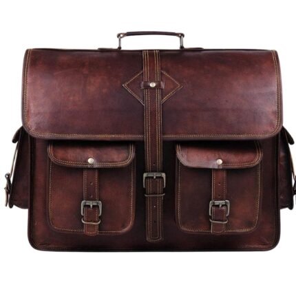 brown leather mens work bag