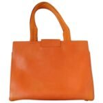 awesome handbag orange leather