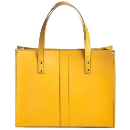 awesome leather yellow handbags