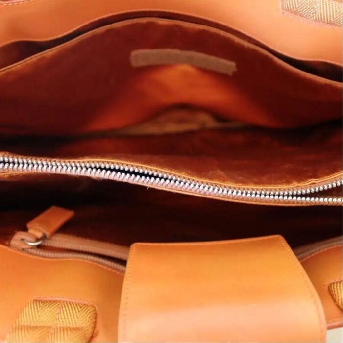 women orange handbags leather​