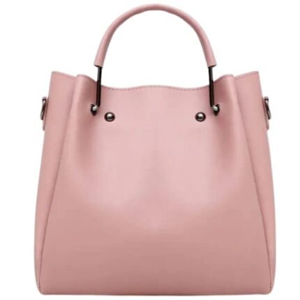 beautiful pink handbag leather