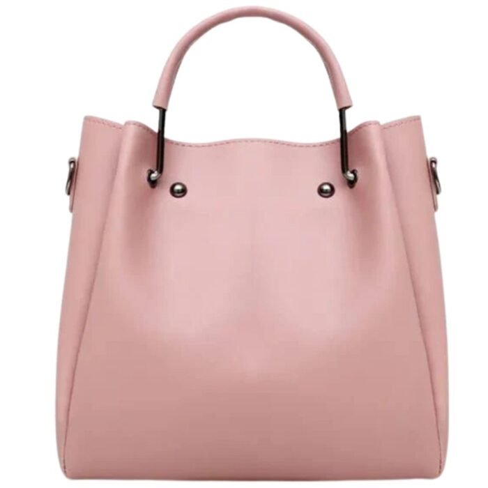 beautiful pink handbag leather