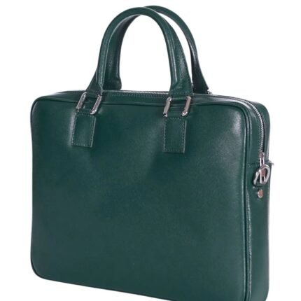 Green Leather Laptop Bag