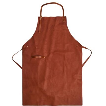 leather men's apron cooking