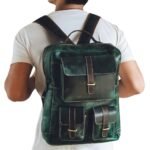 Green Leather Shoulder Bag